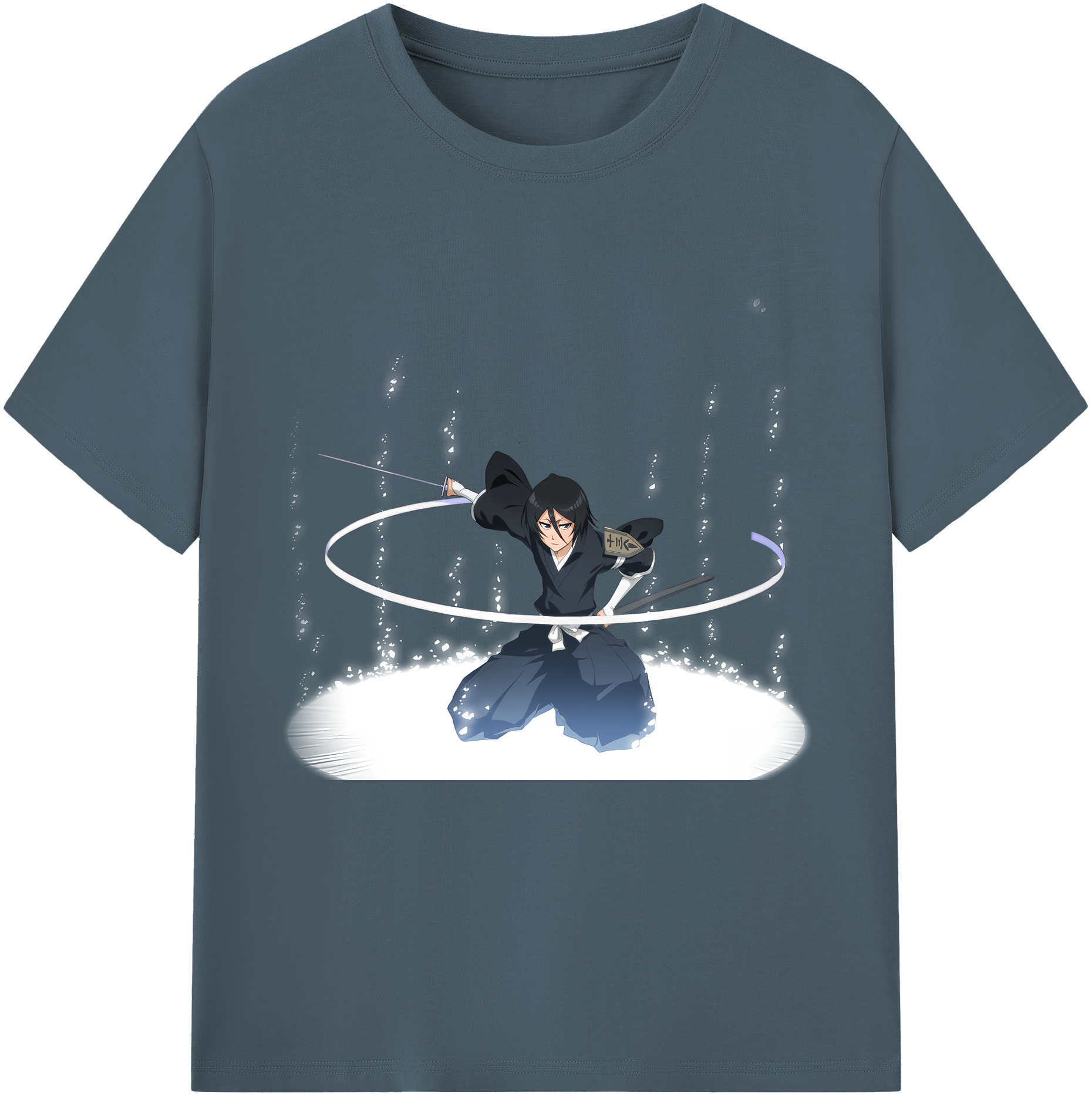 （画像用） ブリーチ 朽木ルキア BLEACH Kuchiki Rukia 綿100％半袖Tシャツ（フロントプリント）